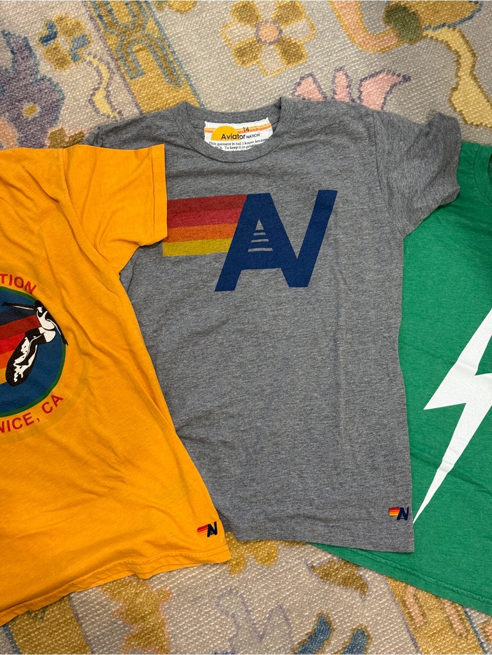 3 Aviator Nation Kids Tees - size 14 - Picture 3 of 7